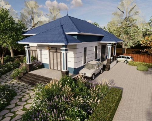 Thiết kế thi công nhà phố Chú Tiêu (Lộc Phú - Bảo Lâm - Lâm Đồng)